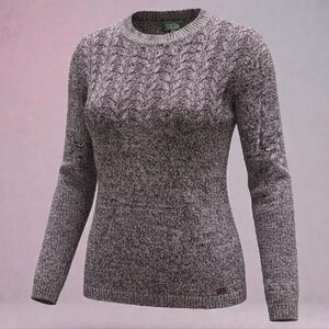 Roots Heathered Purple and White Knit Top